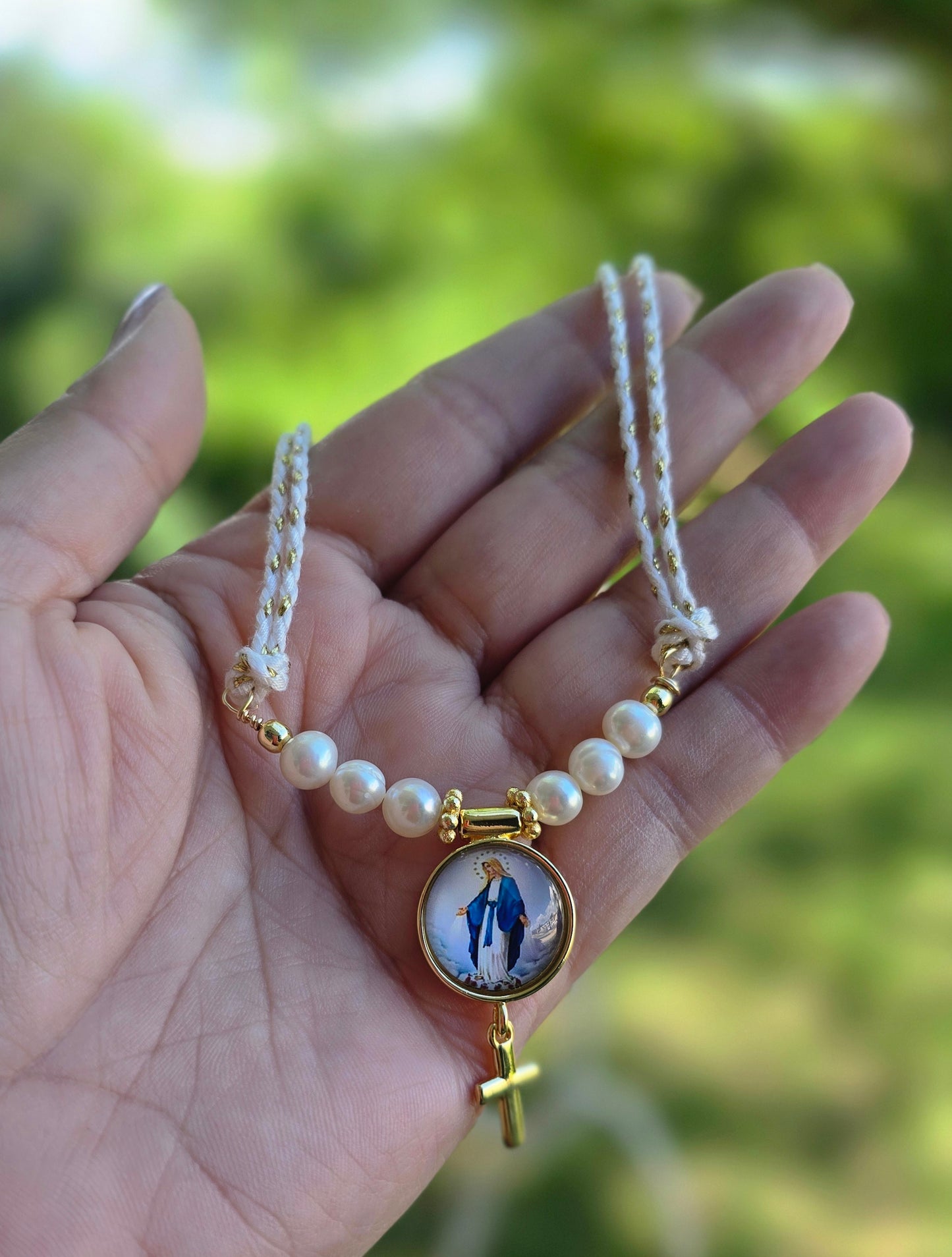 Milagrosa collar hilo ajustable