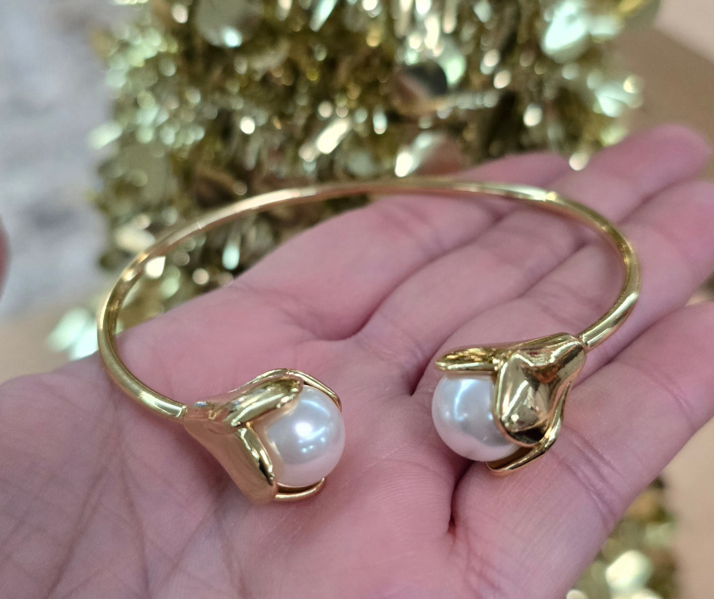 Bangle Flor Perla