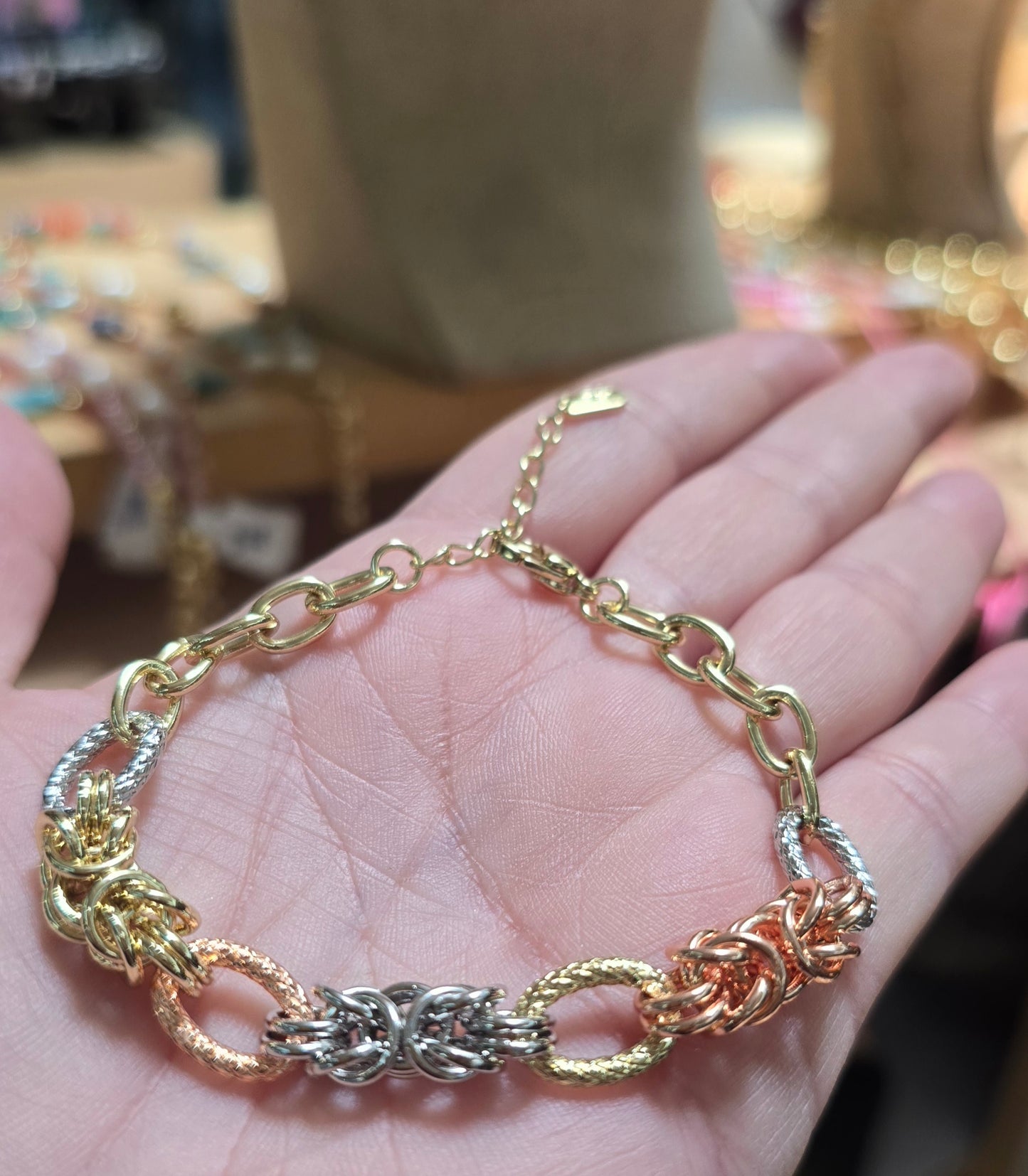 Pulsera tres tonos