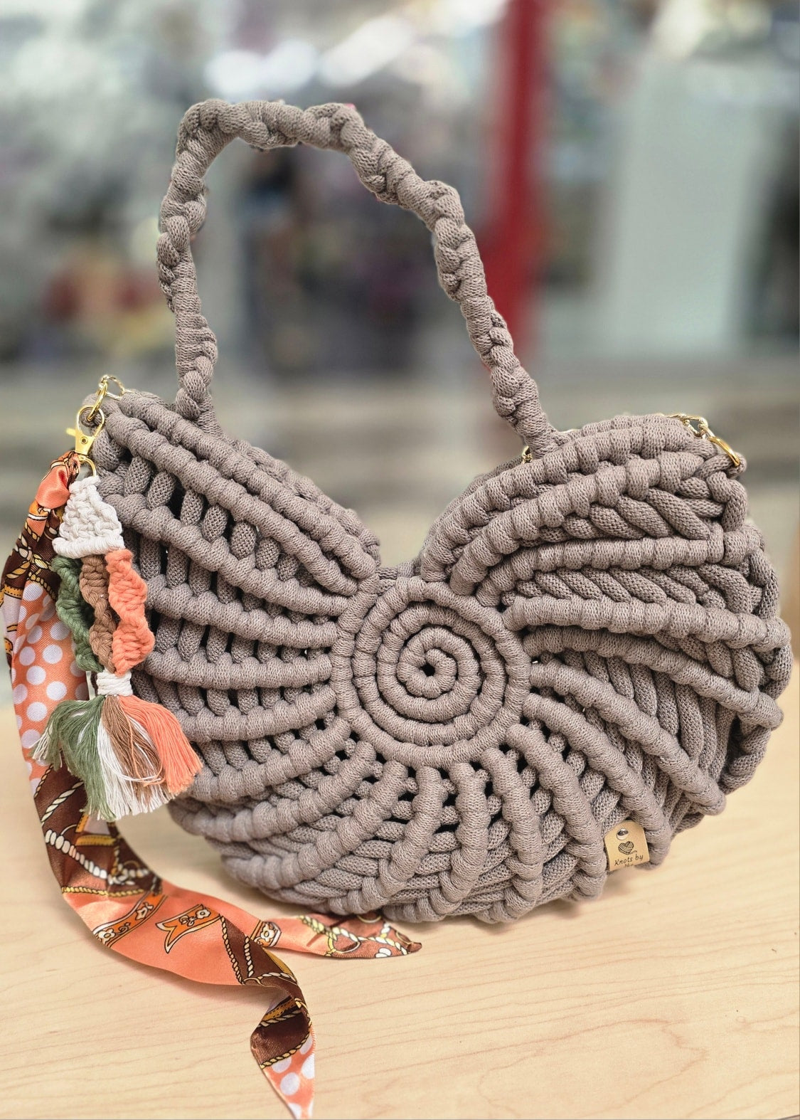Cartera Macrame 100% hecho a mano
