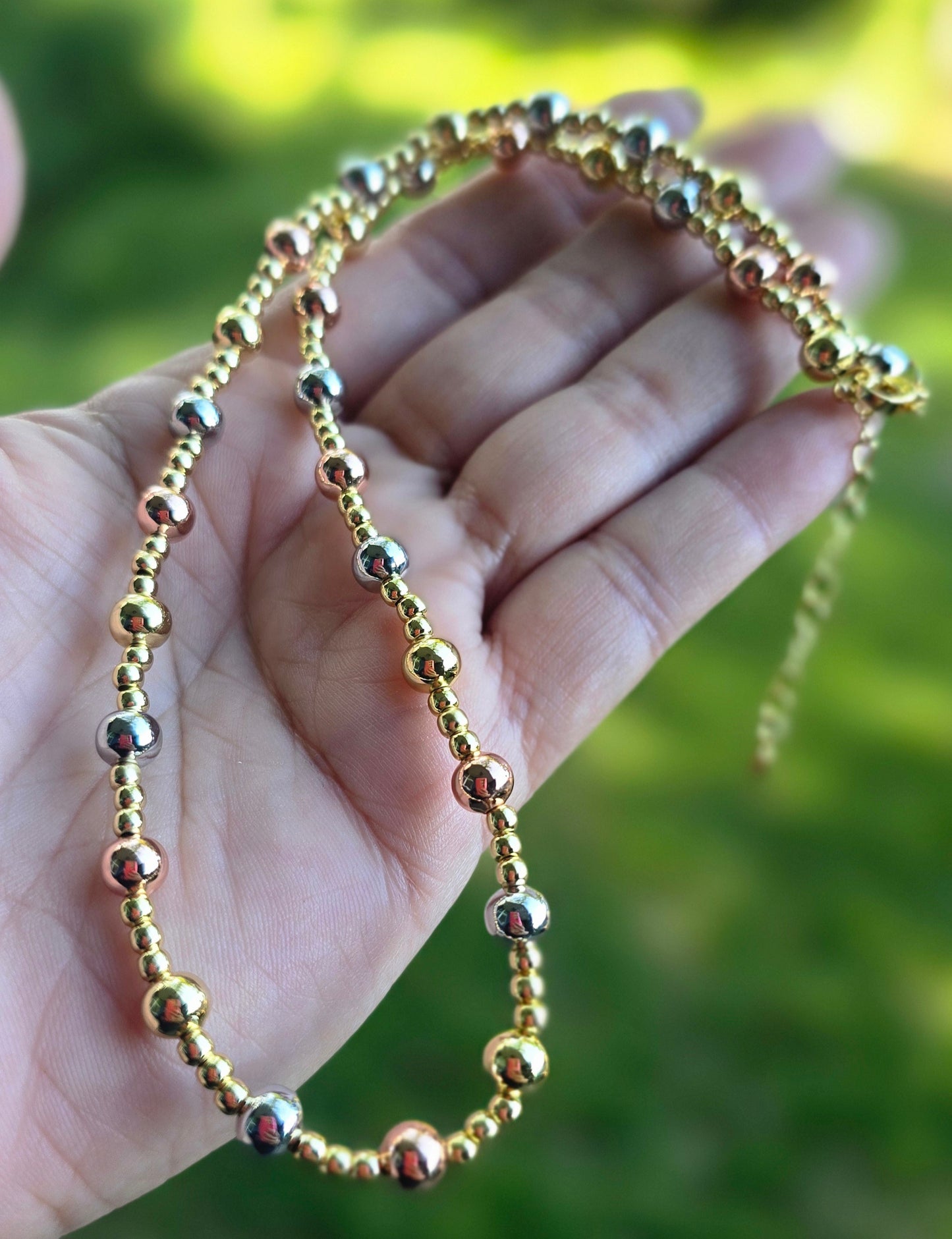 Tres tonos collar