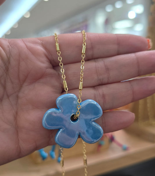 Se florece Azul cadena