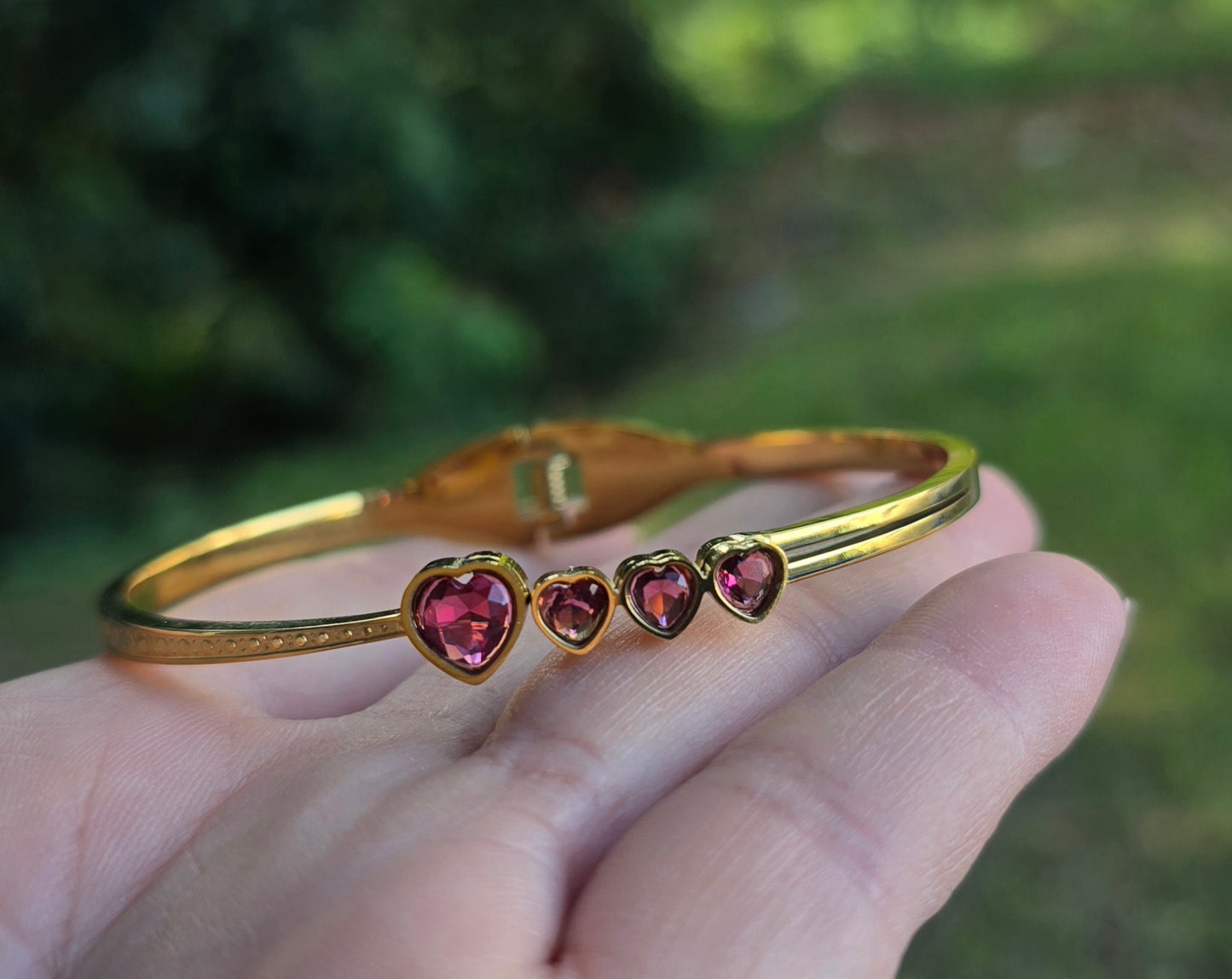 Bangle Corazón Rosa
