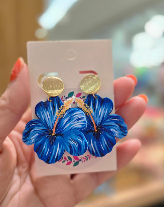 Aretes Amapola Azul