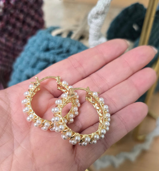 Aretes Perlas