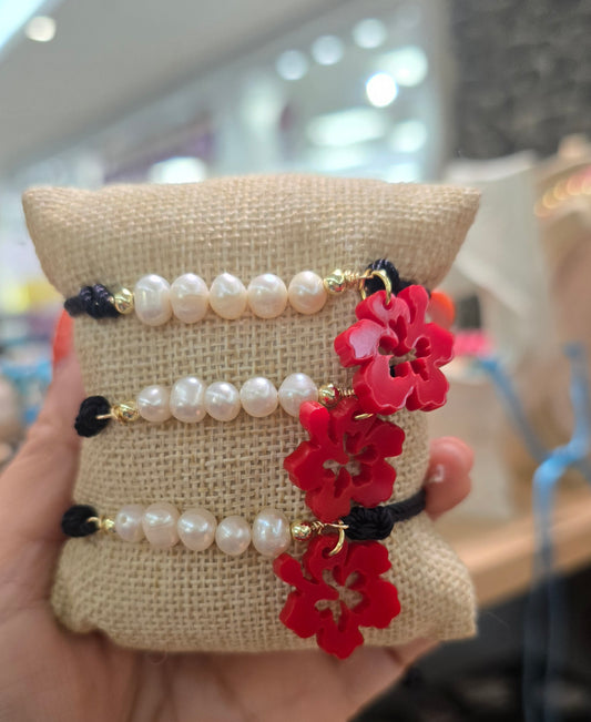 Pulsera amapola Hilo ajustable