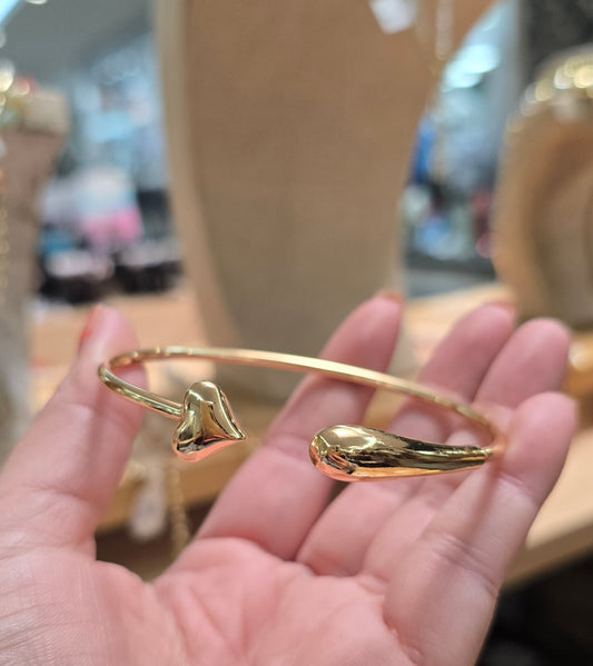 Bangle Corazón Gota