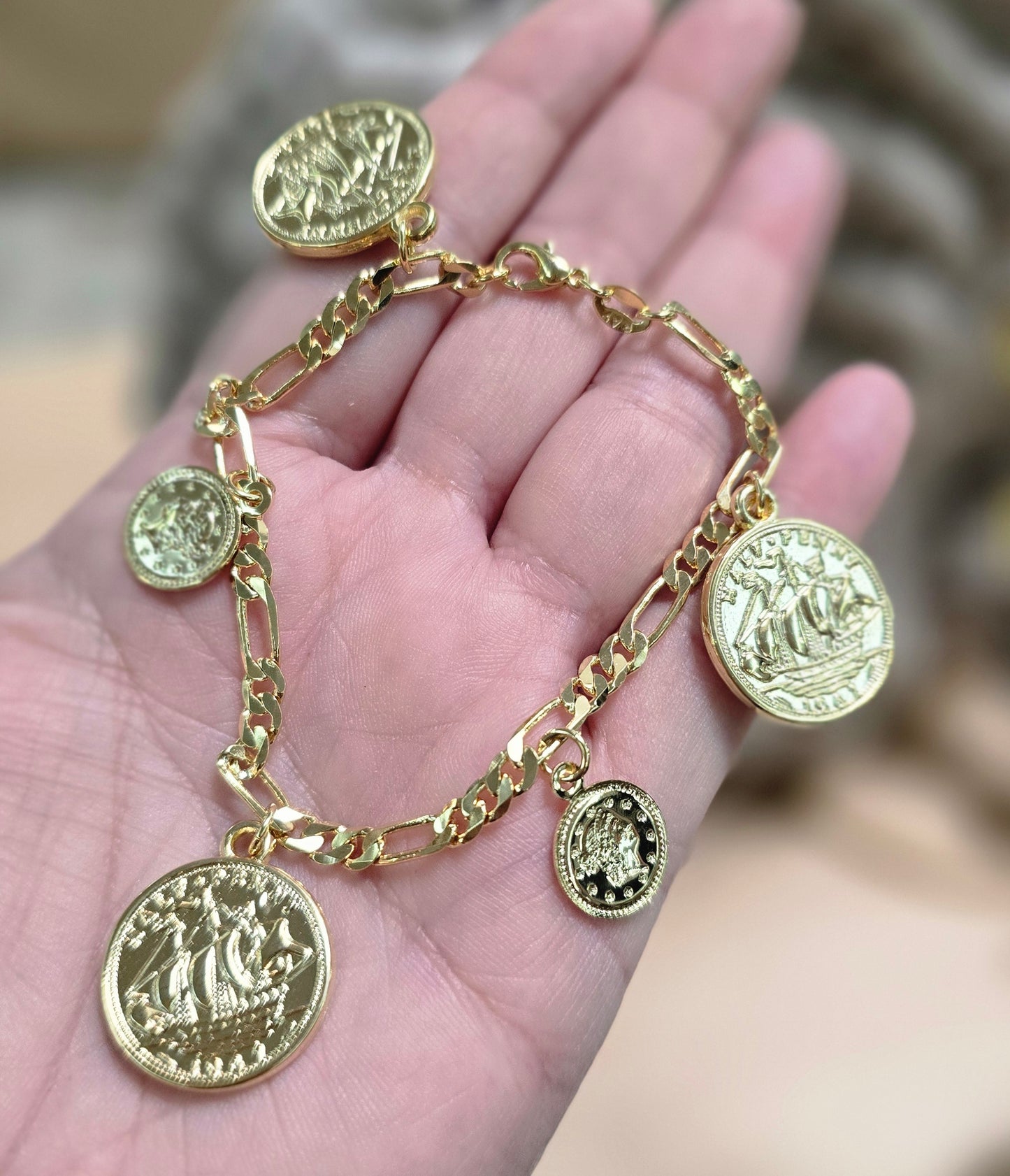Pulsera monedas