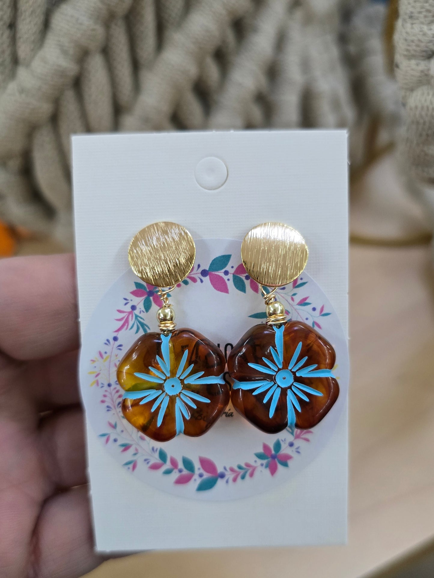 Esencia de otoño aretes