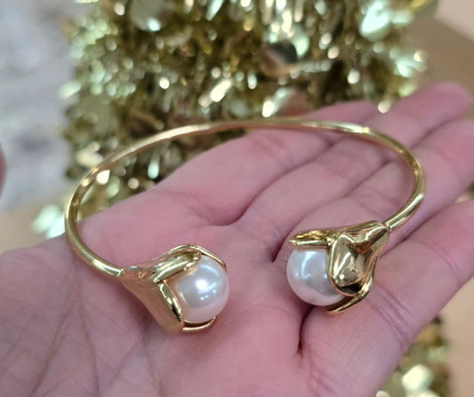 Bangle Flor Perla