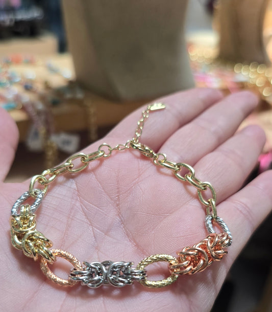 Pulsera tres tonos